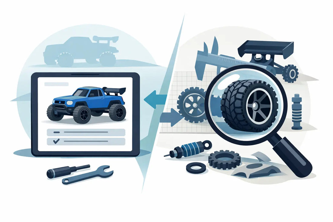 Vehicle Fitment Versus Size Search for RC Parts