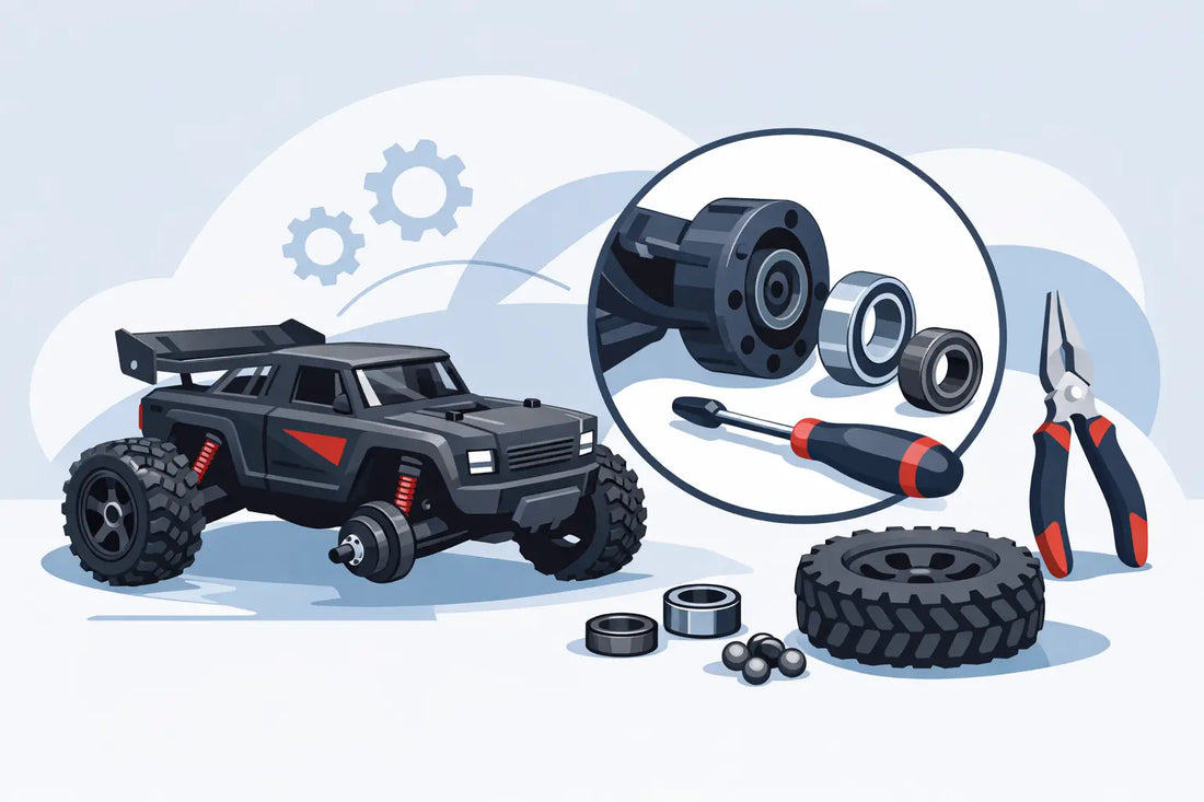 ARRMA Outcast Bearing Replacement Example